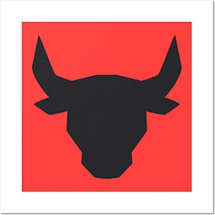 Bull Head Art Design Posters and Art